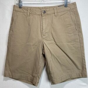 Bonobos Washed Chino Shorts Mens 30 True Khaki Cotton 9 Inch Inseam 15041